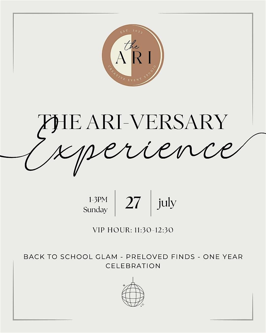 The Ari-versary Experience, 27 July | Event in Fort Wayne | AllEvents