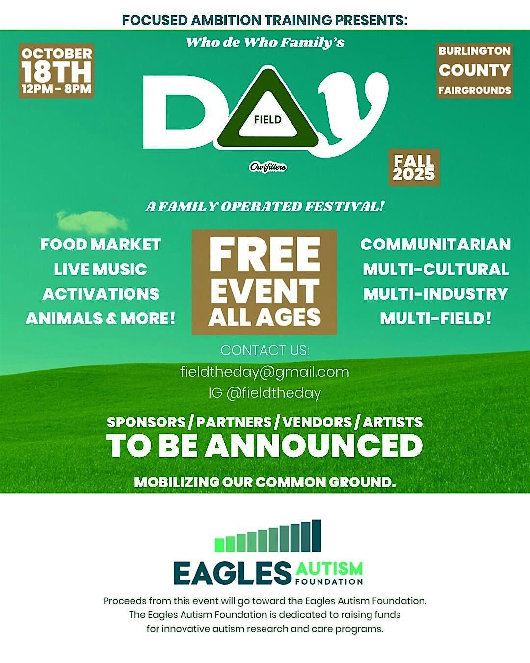 Who de Who Family’s Field Day - Fall 2025, 18 October | Event in Springfield | AllEvents