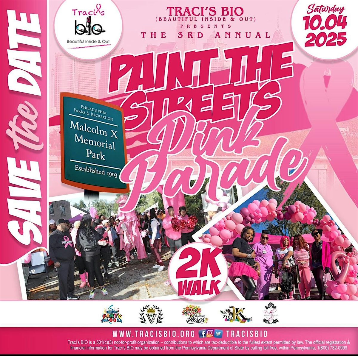 Traci's Bio presents "Paint the Streets Pink 3rd Annual "2k Walk, 4 October | Event in Philadelphia