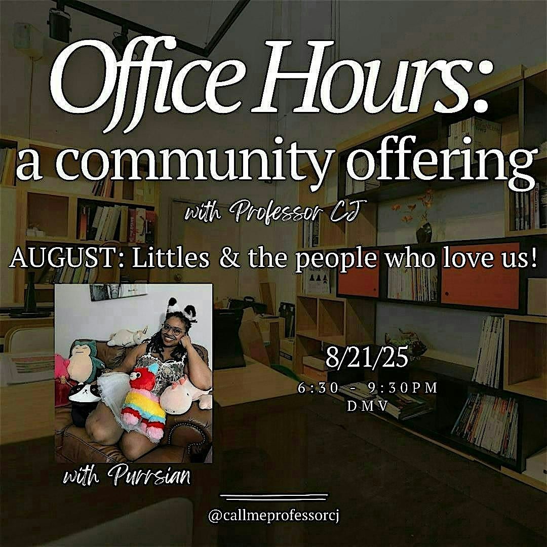 Office Hours: a community offering, 21 August | Event in Fort Washington | AllEvents
