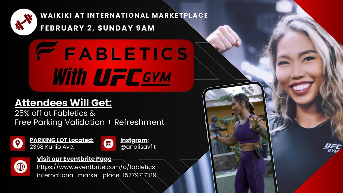 Fabletics with Coach Analisa UFC Gym, International Market Place ...