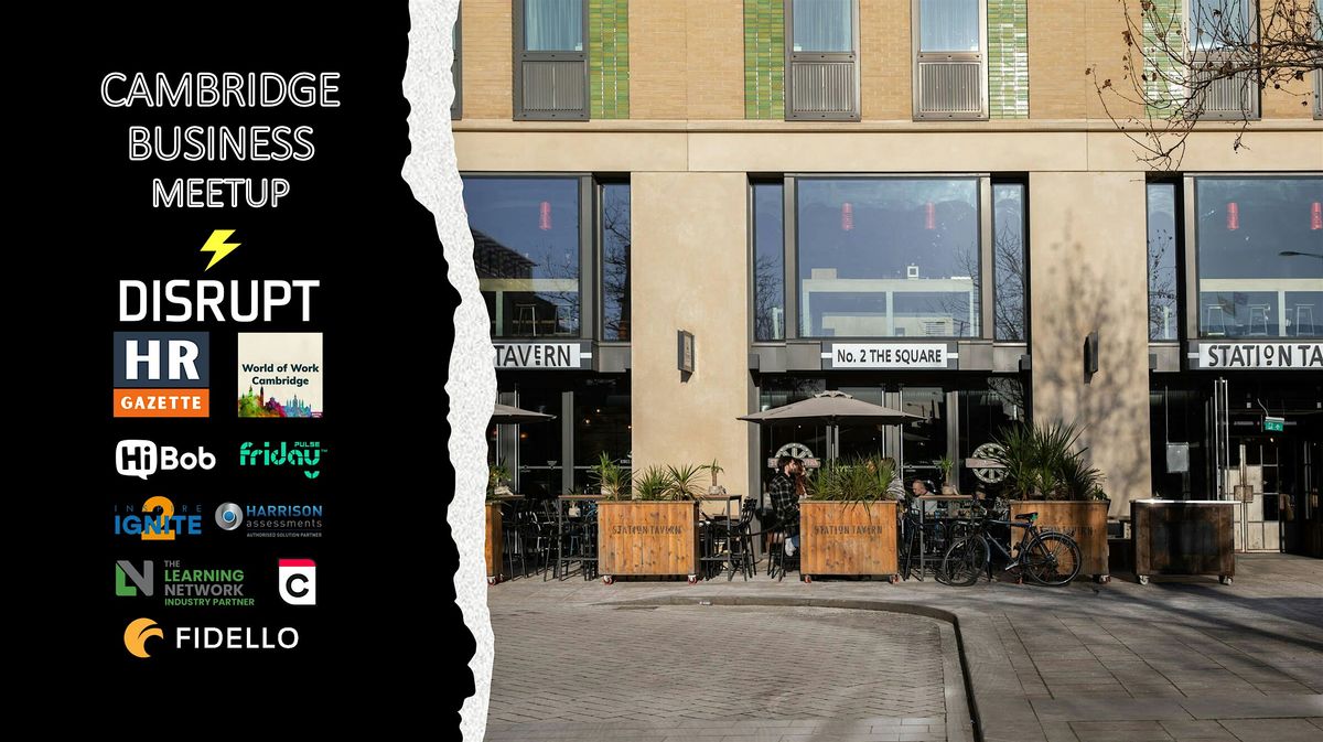 Cambridge Meetup Supported By Disrupt, 16 October | Event in Cambridge | AllEvents