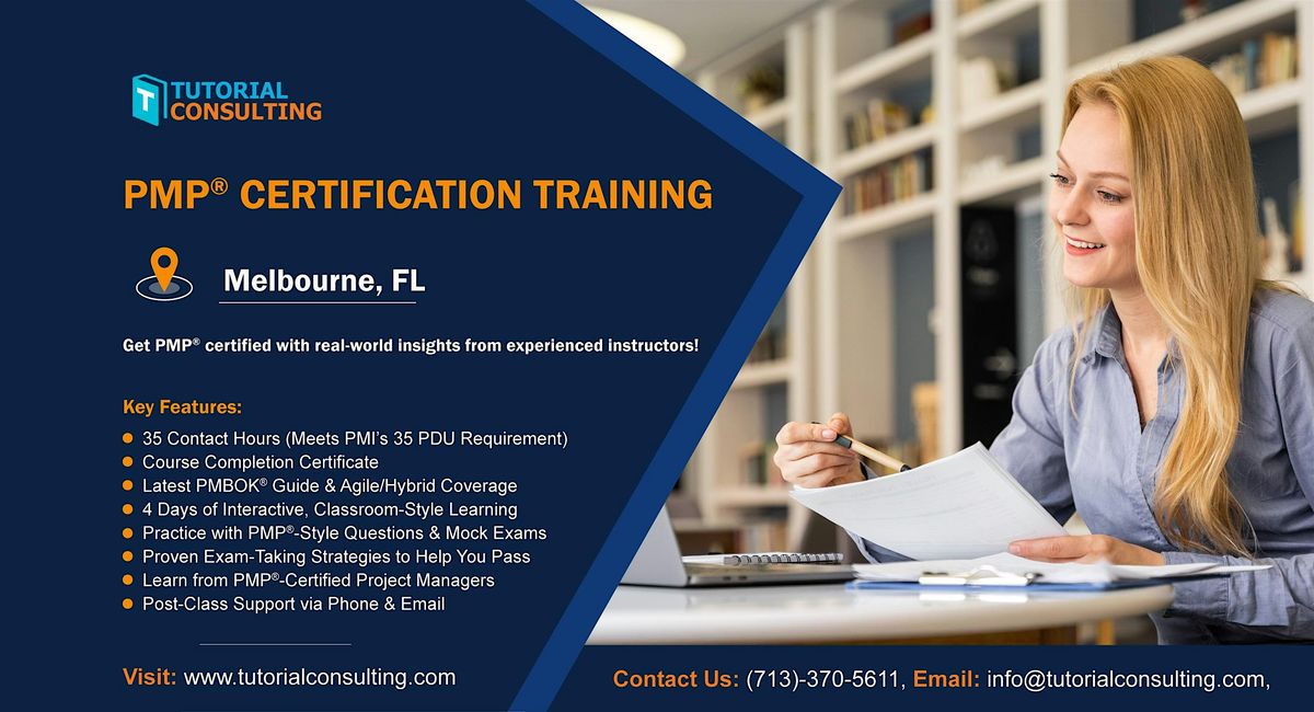 PMP® Certification for Project managers in Melbourne, FL, 23 August | Event in Orlando | AllEvents