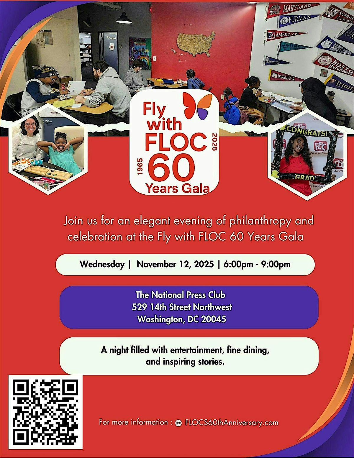 Fly with FLOC 60 Years Gala, 12 November | Event in Washington | AllEvents