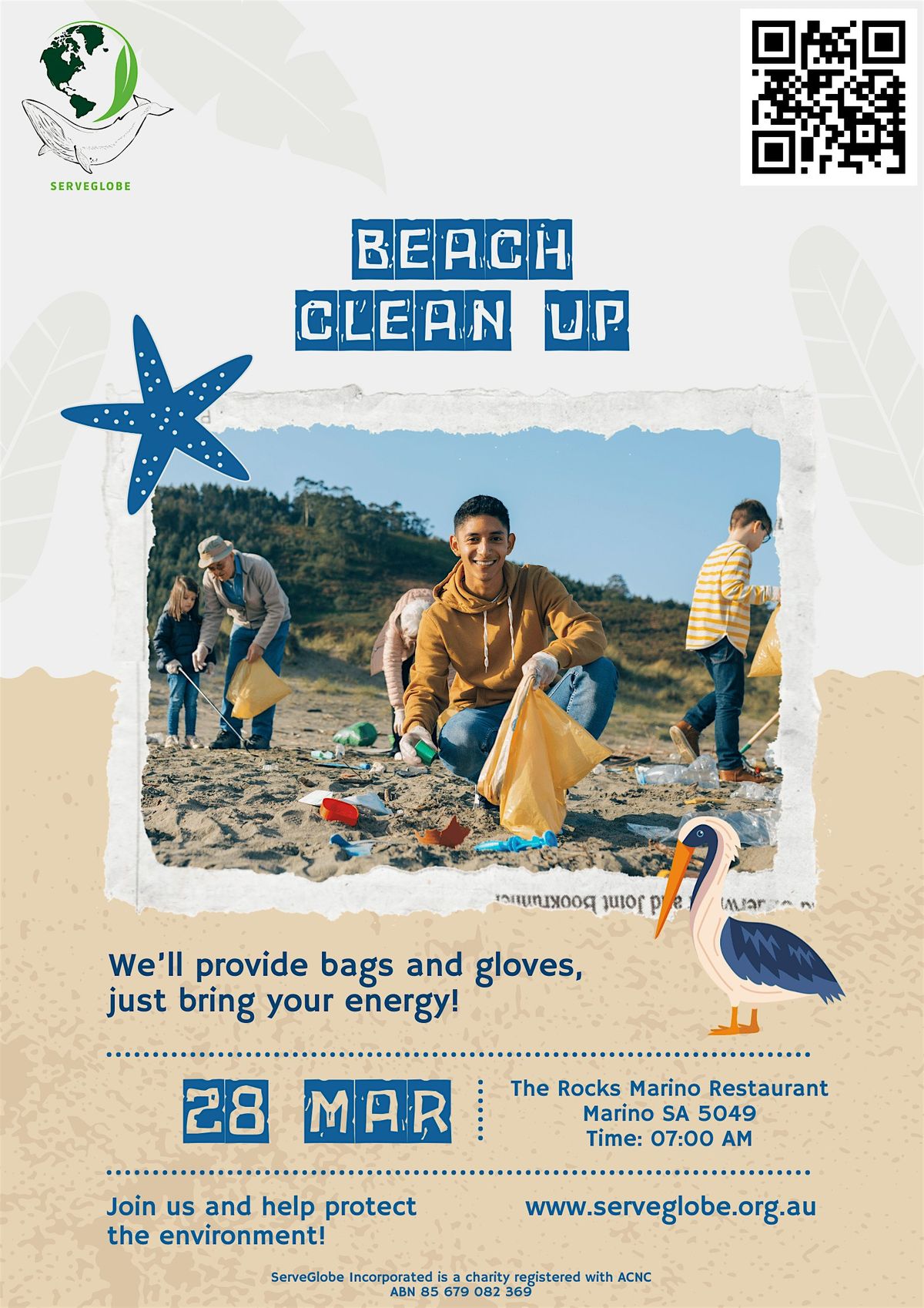 ServeGlobe Monthly Beach Clean-up, 28 March | Event in Marino | AllEvents
