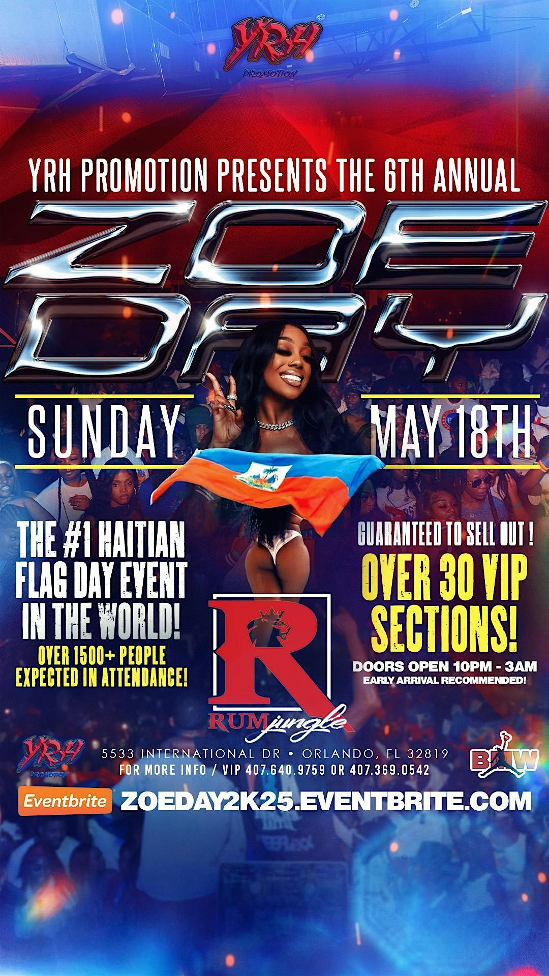 ZOEDAY: 6TH ANNUAL HAITIAN FLAG DAY | Event in Orlando | AllEvents