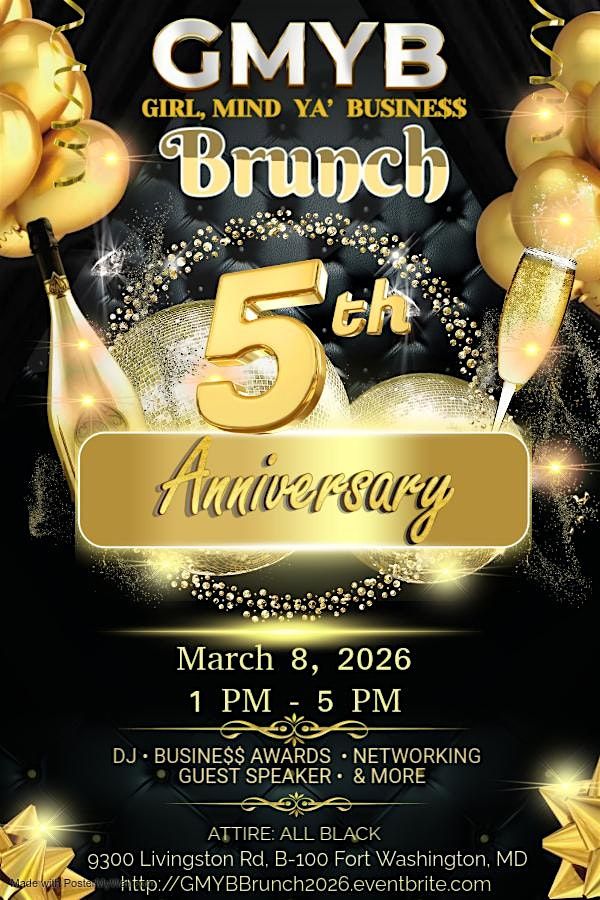 5th Annual Girl, Mind Ya' Busine$$ Brunch, 18 April | Event in Fort Washington | AllEvents