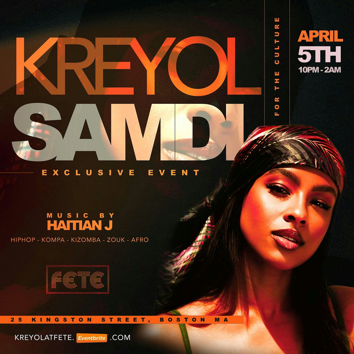⚜️KREYOL SAMDI⚜️(FR❄️ST FGXzotix) | Event in Boston | AllEvents