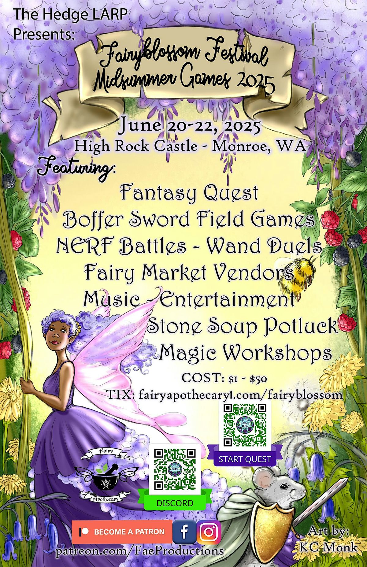 Fairyblossom Festival Midsummer Games 2025, 20 June | Event in Monroe | AllEvents