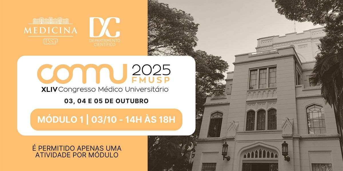 COMU 2025 | MÓDULO 1, 3 October | Event in São Paulo | AllEvents