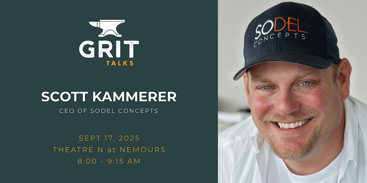 GRIT Talks - Scott Kammerer, 17 September | Event in Wilmington | AllEvents