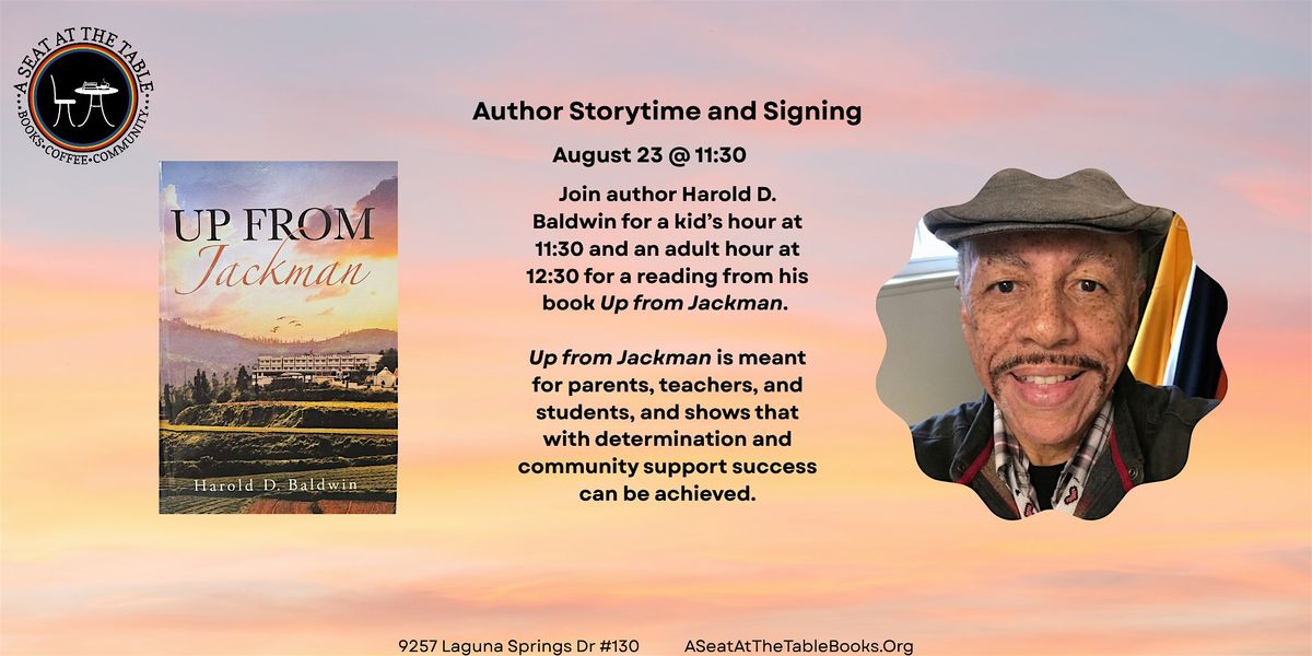 Author Storytime and Signing w/ Harold D. Baldwin: Up from Jackman, 23 August | Event in Elk Grove | AllEvents