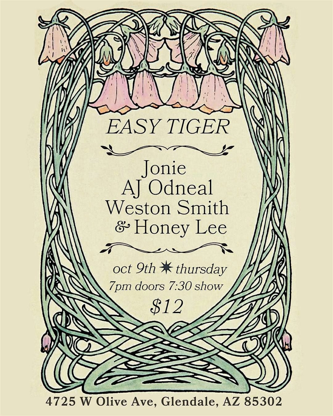 Jonie, AJ Odneal, & Honey Lee @ Easy Tiger Bar, Glendale AZ | Event in Glendale | AllEvents