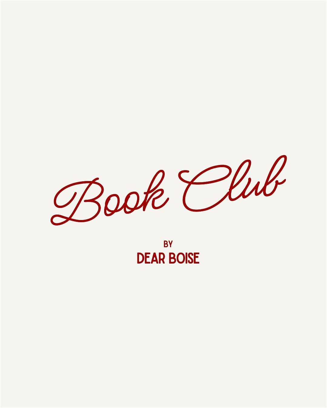AUGUST- Dear Boise Book Club, 28 August | Event in Garden City | AllEvents