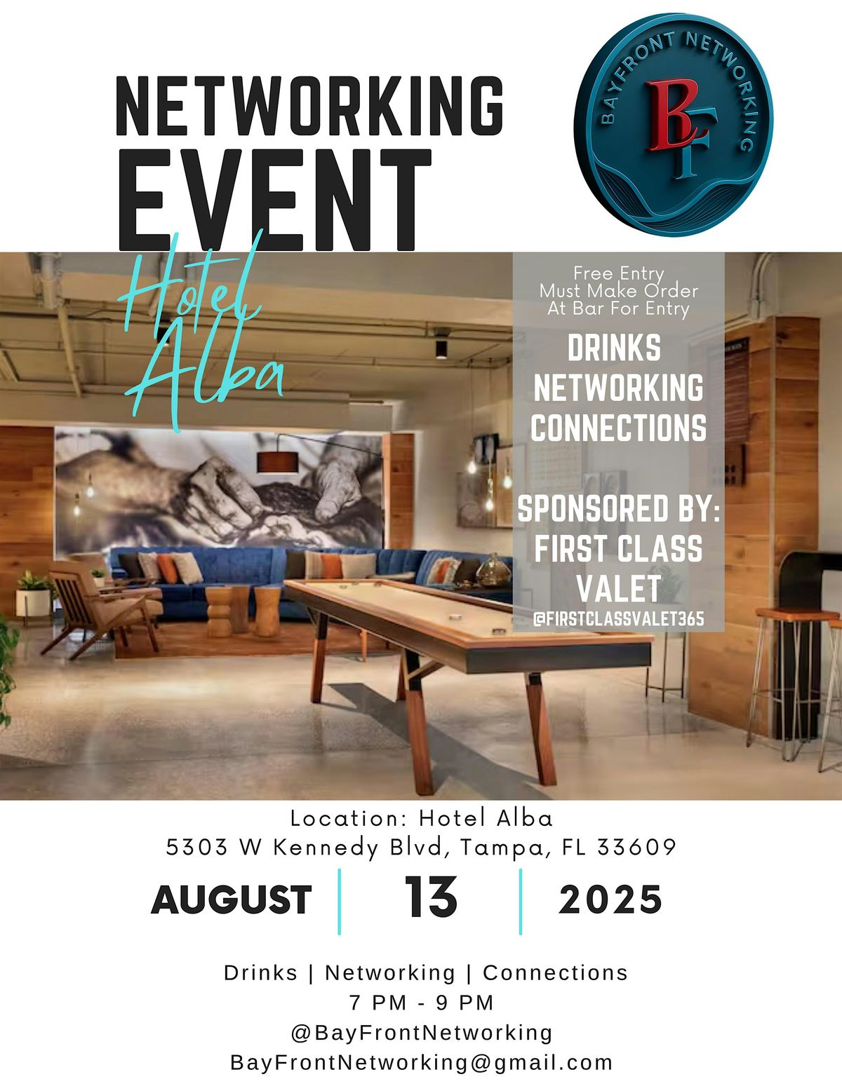 Networking at Hotel Alba, 13 August | Event in Tampa | AllEvents