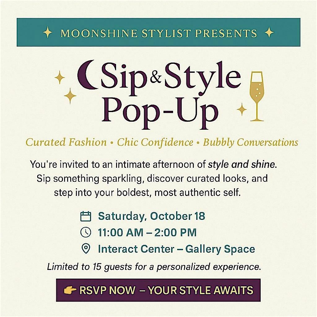 Sip & Style Pop-Up, 18 October | Event in Saint Paul | AllEvents