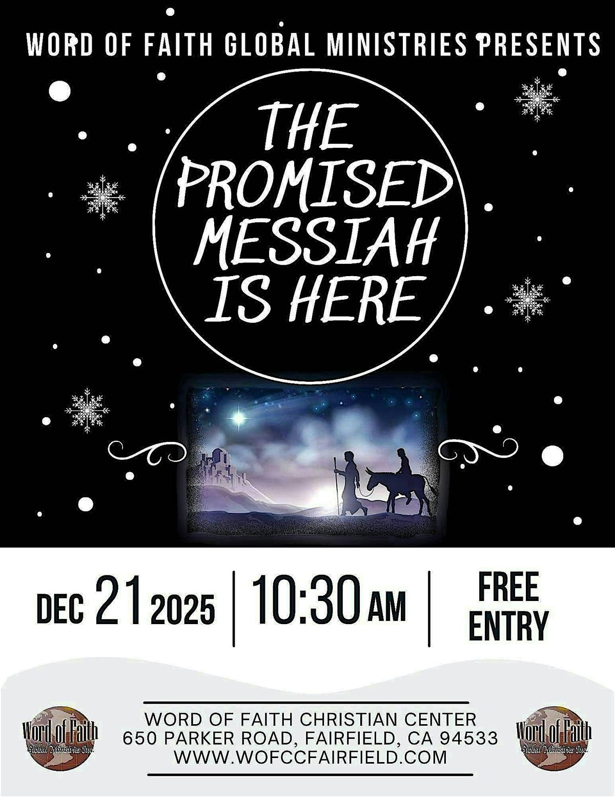 The Promised Messiah Is Here Play 2025, 21 December | Event in Fairfield | AllEvents