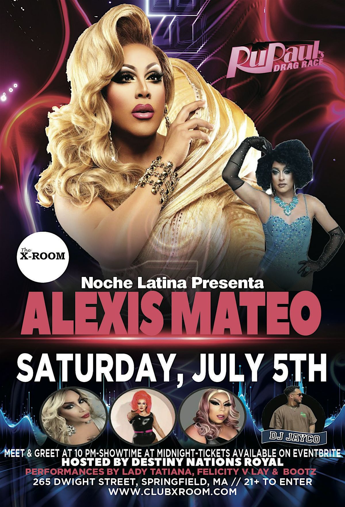 Alexis Mateo at The X-Room, 5 July | Event in Springfield | AllEvents