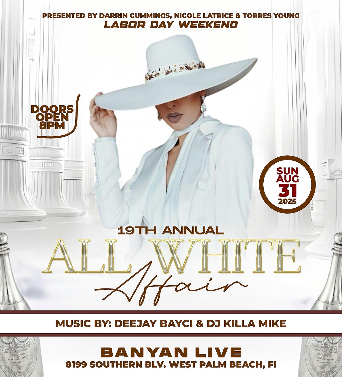 The 19th Annual All White Affair 2025, 31 August | Event in West Palm Beach | AllEvents