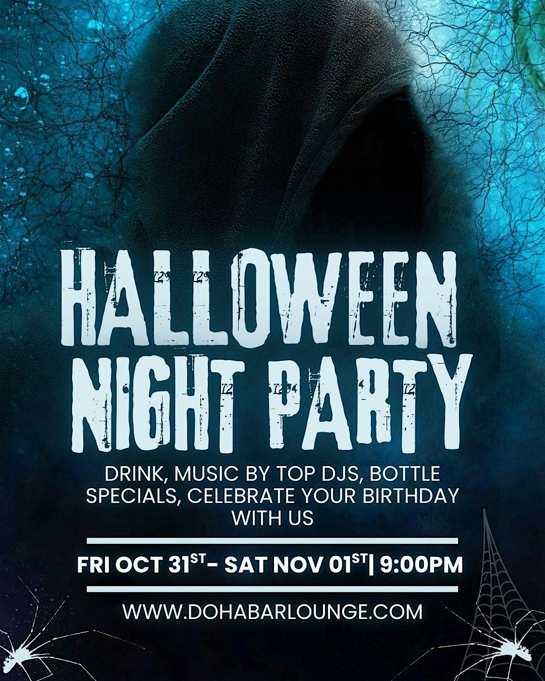 Ghosts, Glam & Good Vibes: Halloween at Doha Bar & Lounge, 31 October | Event in Queens | AllEvents