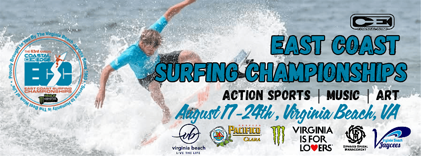 63rd Annual Coastal Edge East Coast Surfing Championships | Event in Virginia Beach | AllEvents