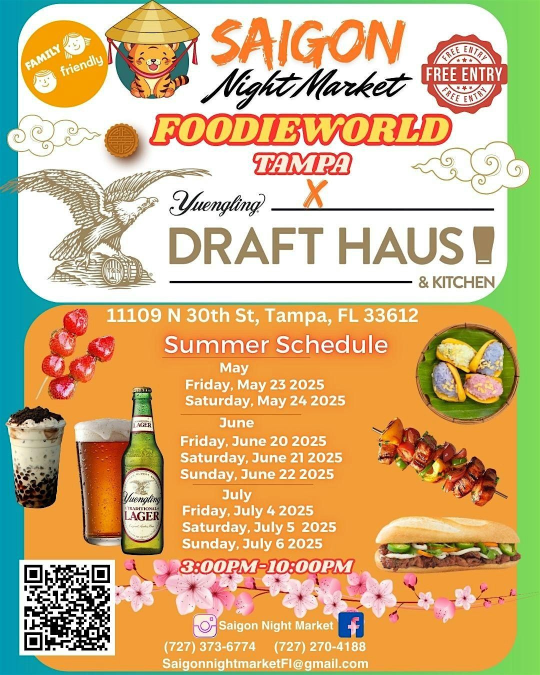Tampa Saigon Night Market X Yuengling Foodie World ! Asia Family Fun!, 23 May | Event in Tampa | AllEvents