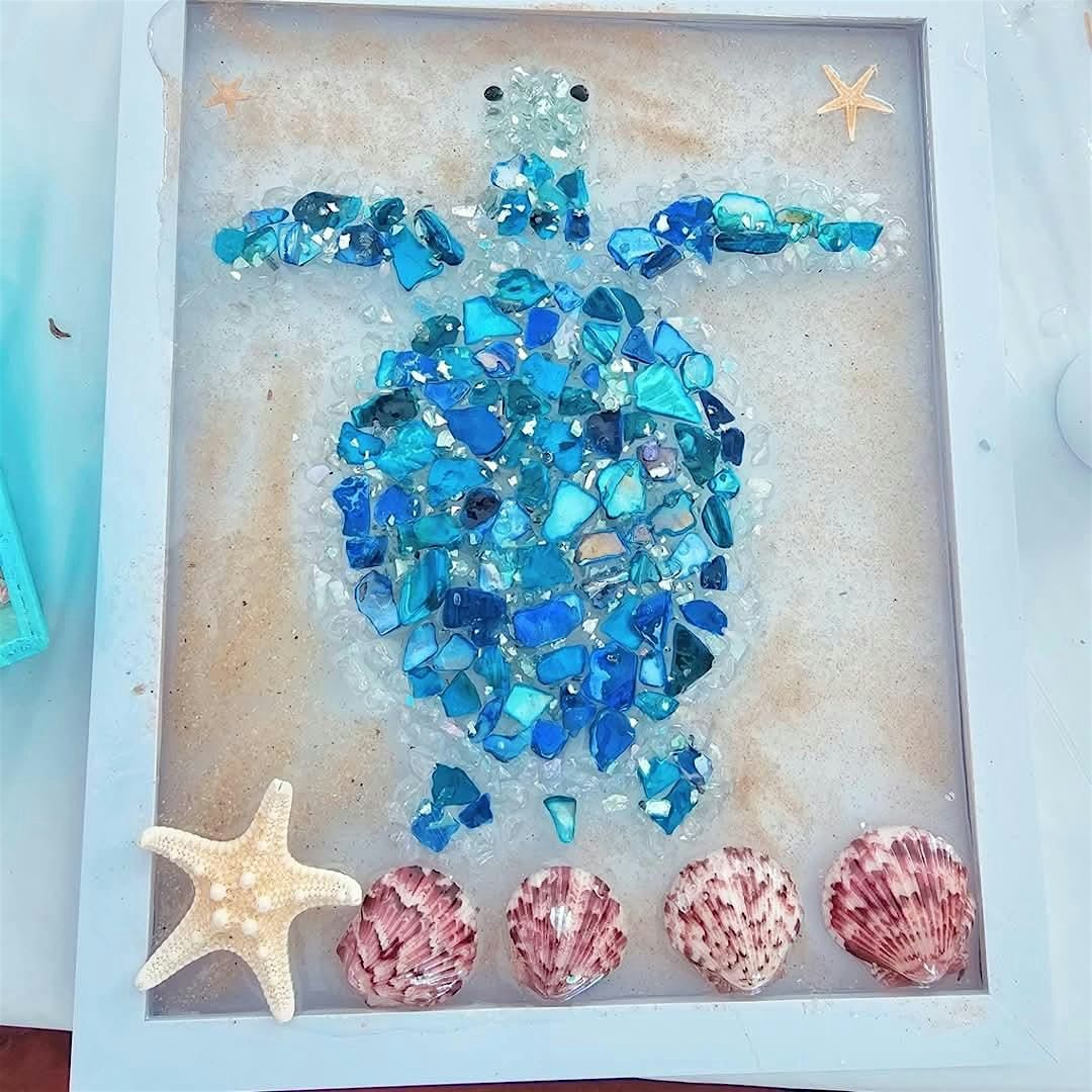Resin turtle or seascape class at Triple Sun Distillery in Emmaus!, 29 June | Event in Emmaus | AllEvents