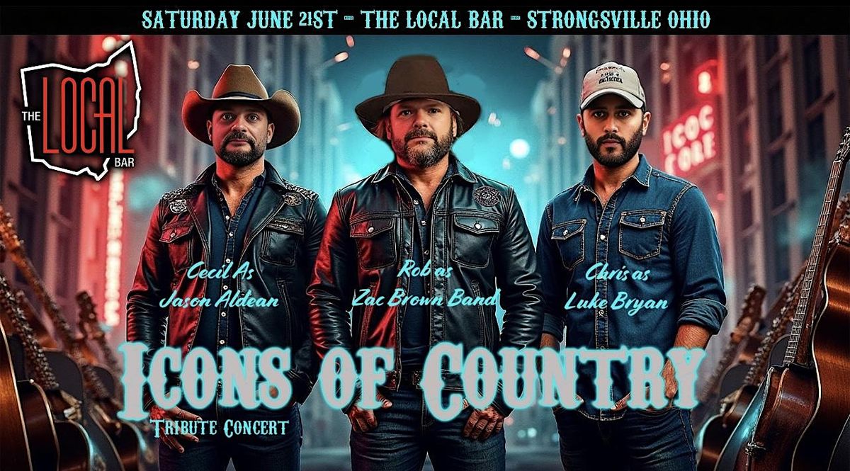 ICONS OF COUNTRY TRIBUTE TO ALDEAN,ZAC BROWN BAND, JASON ALDEAN @ THE LOCAL, 21 June | Event in Strongsville