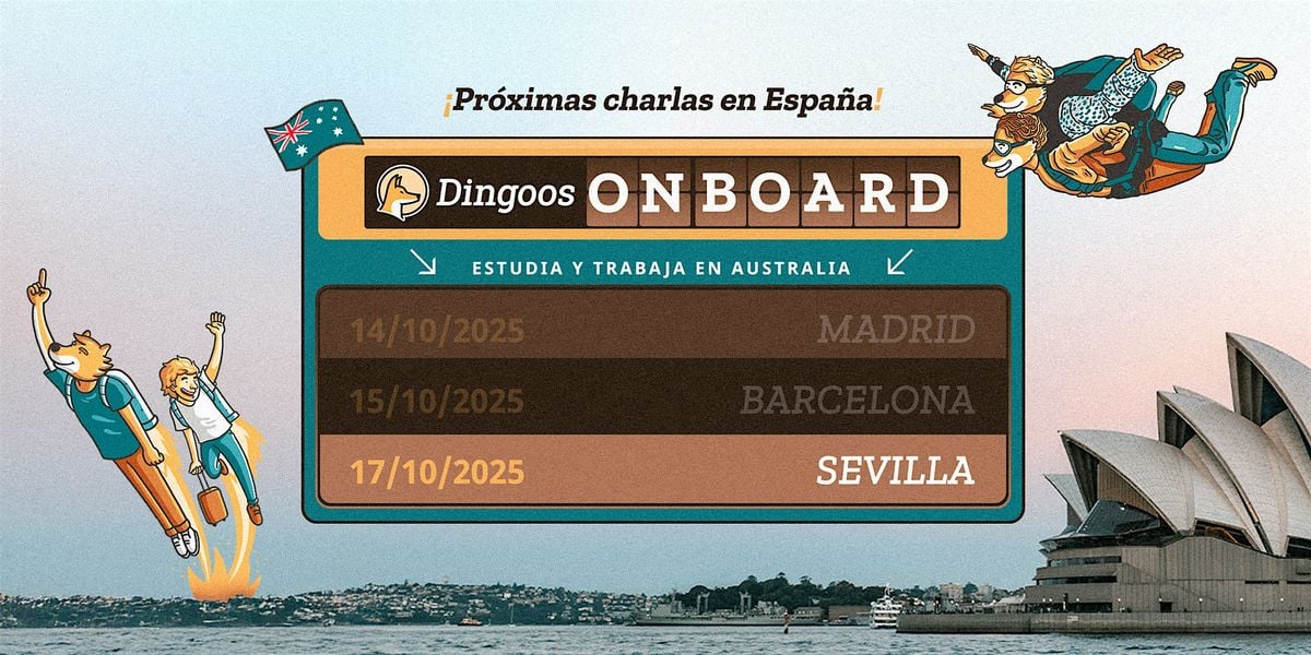 Dingoos On Board — Estudia y Trabaja en Australia | Sevilla (17/10) | Event in Sevilla | AllEvents