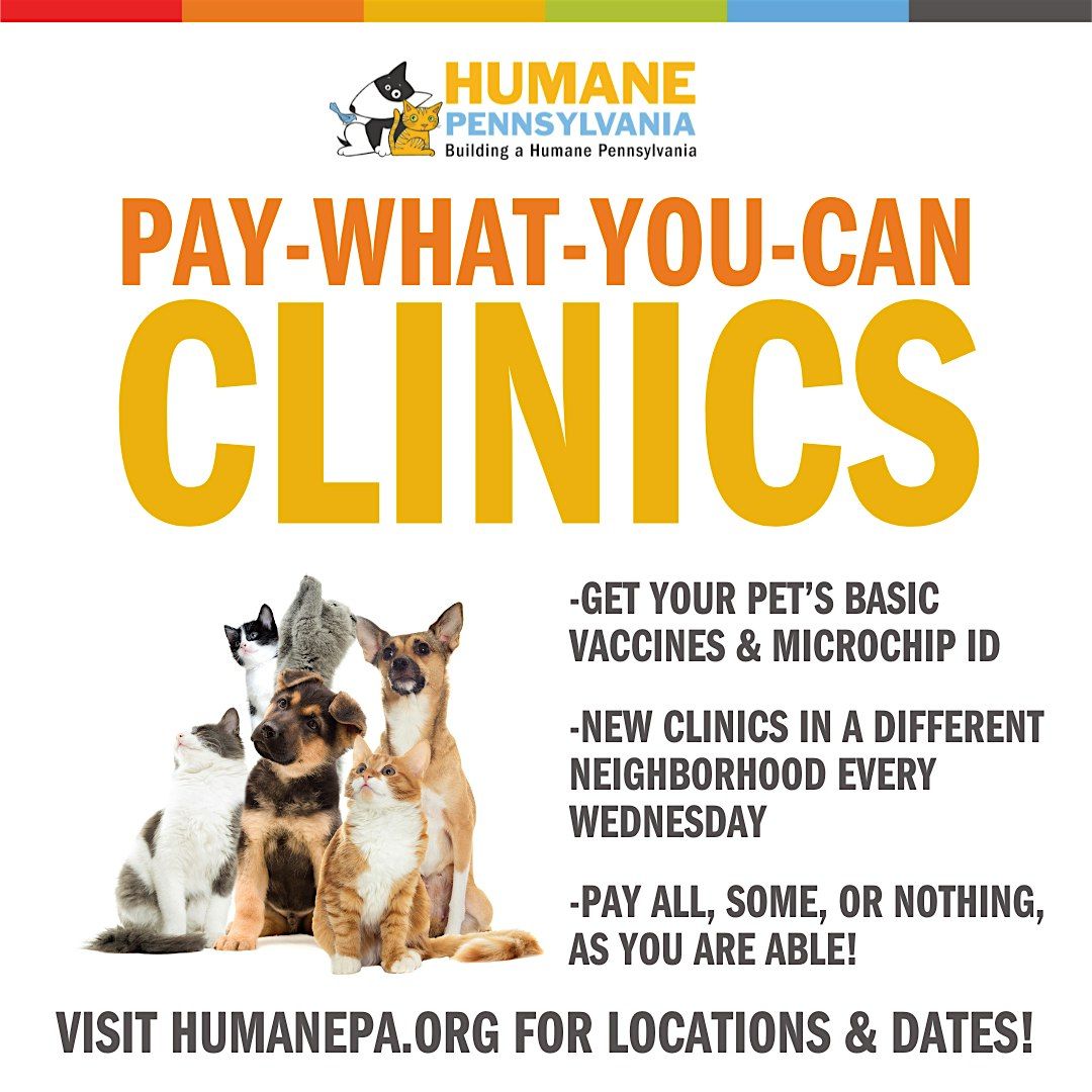 5/14/25 Humane Pennsylvania Healthy Pets Vaccine and Microchip Clinic, 14 May | Event in Reading | AllEvents