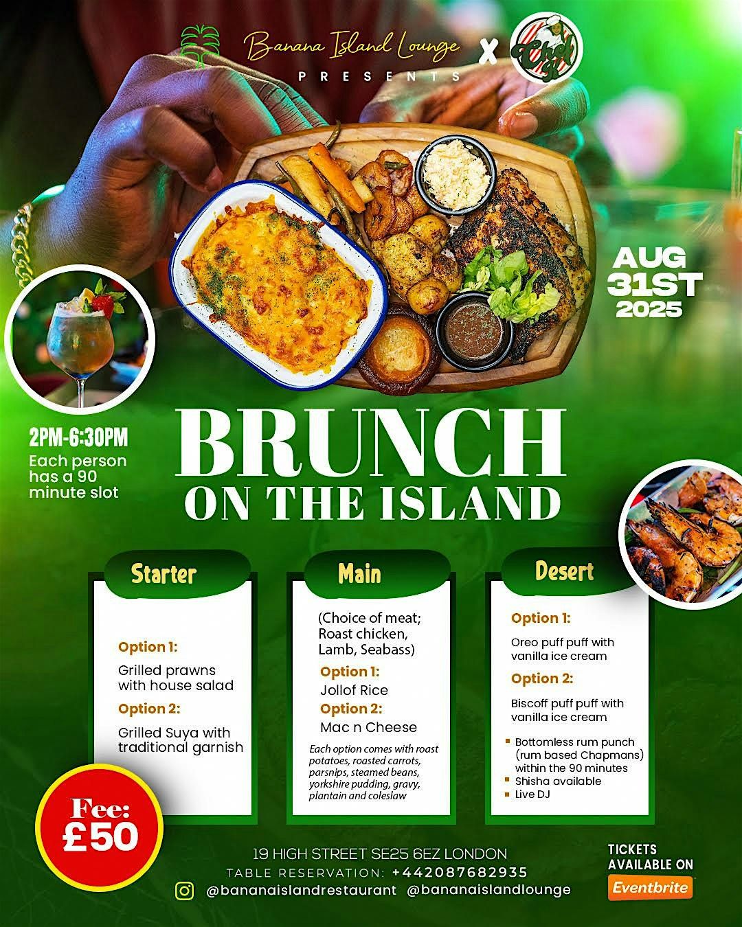 Brunch On The Island, 31 August | Event in London | AllEvents