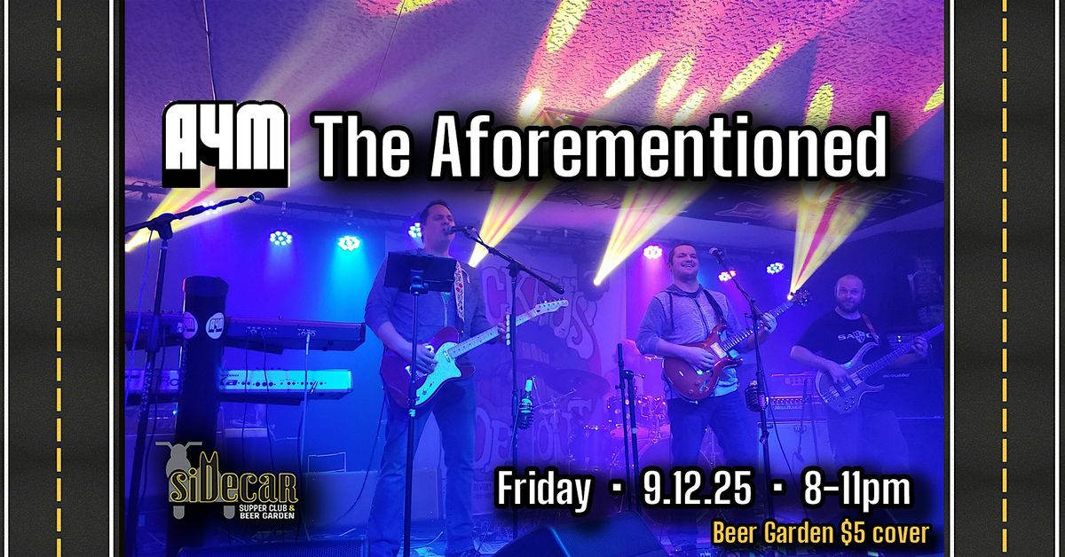 The Aforementioned in the Beer Garden, 12 September | Event in Batavia | AllEvents