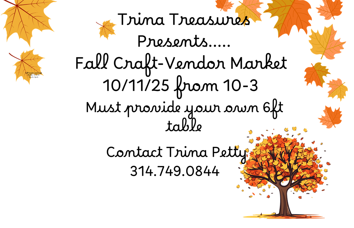 Fall Vendor- Craft  Market, 11 October | Event in St. Louis | AllEvents