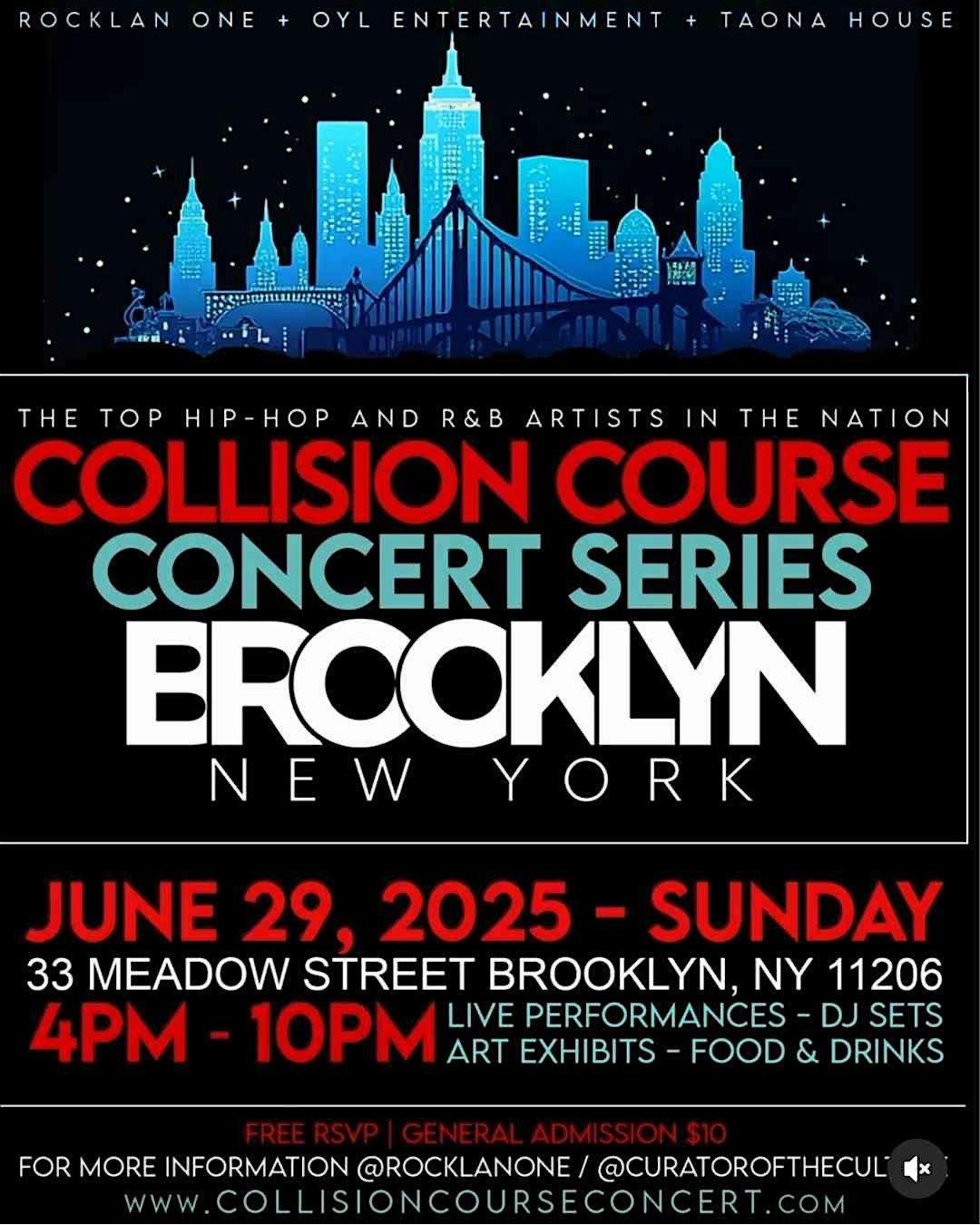 COLLISION COURSE CONCERT SERIES, 29 June | Event in Brooklyn | AllEvents