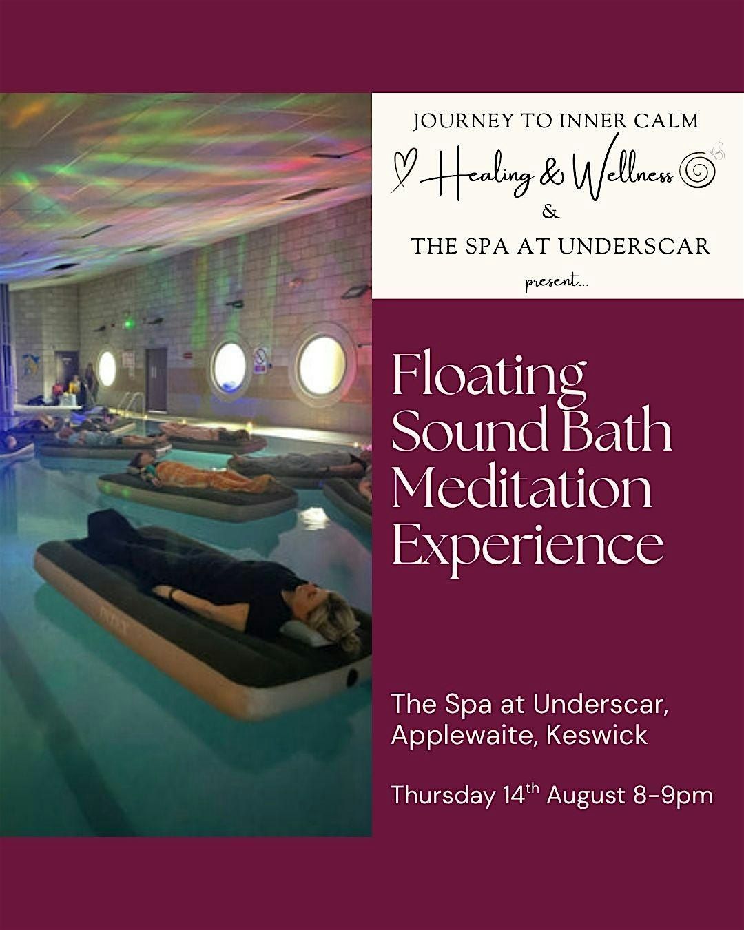 Floating Sound Bath Meditation Experience, 14 August | Event in Applethwaite | AllEvents