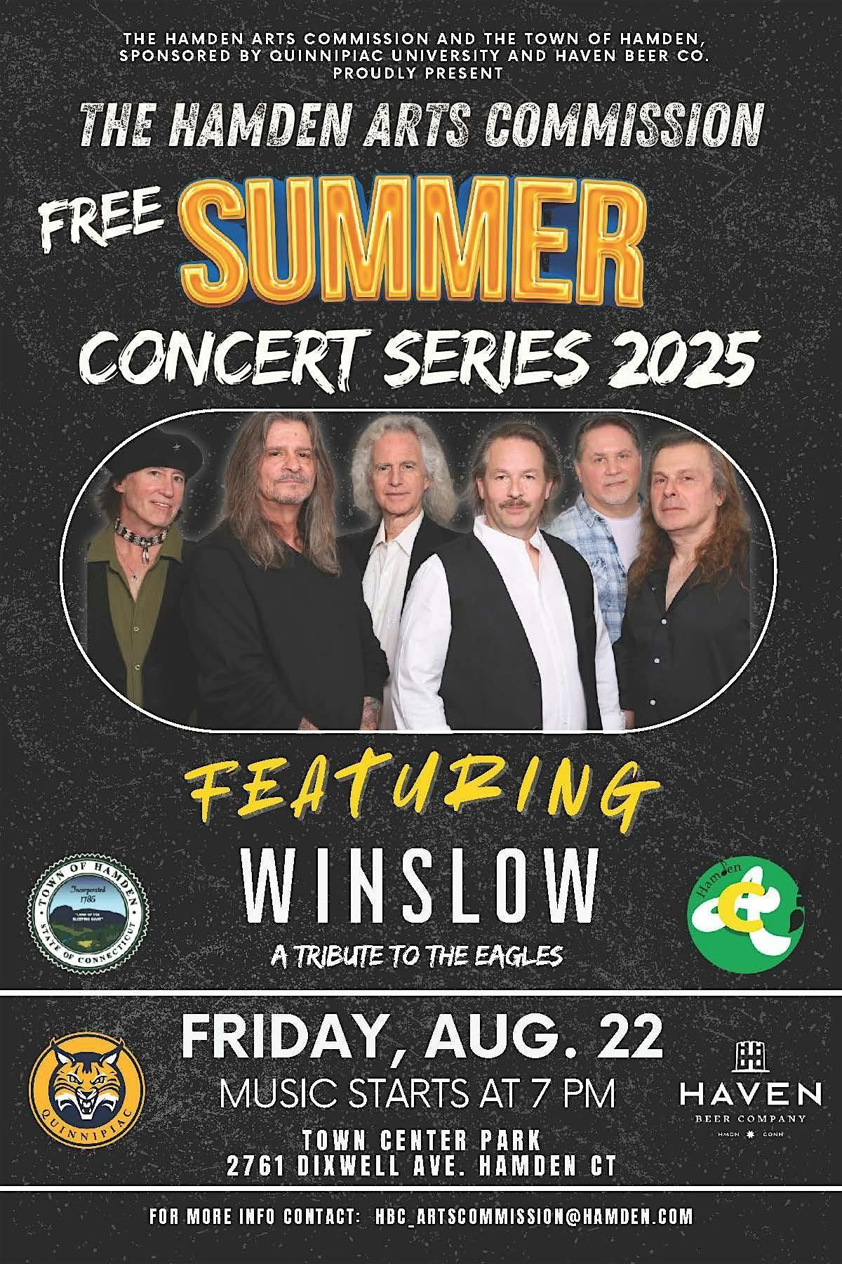 Hamden Summer Concert Series - Featuring Winslow - Eagles Tribute Band, 22 August | Event in Hamden | AllEvents
