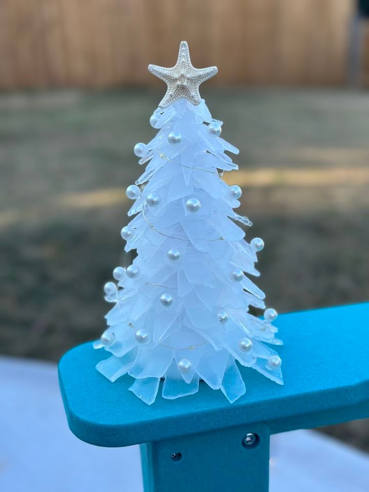 Beach Glass Christmas Tree MONCKS CORNER, Ophelia's Wines & Bites