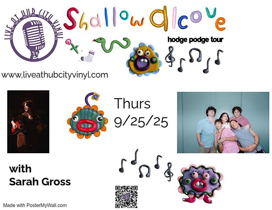 Shallow Alcove with special guest Sarah Gross, 25 September | Event in Hagerstown | AllEvents