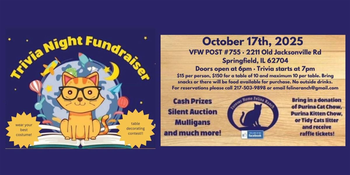 FHFR Annual Trivia Night, 17 October | Event in Springfield | AllEvents