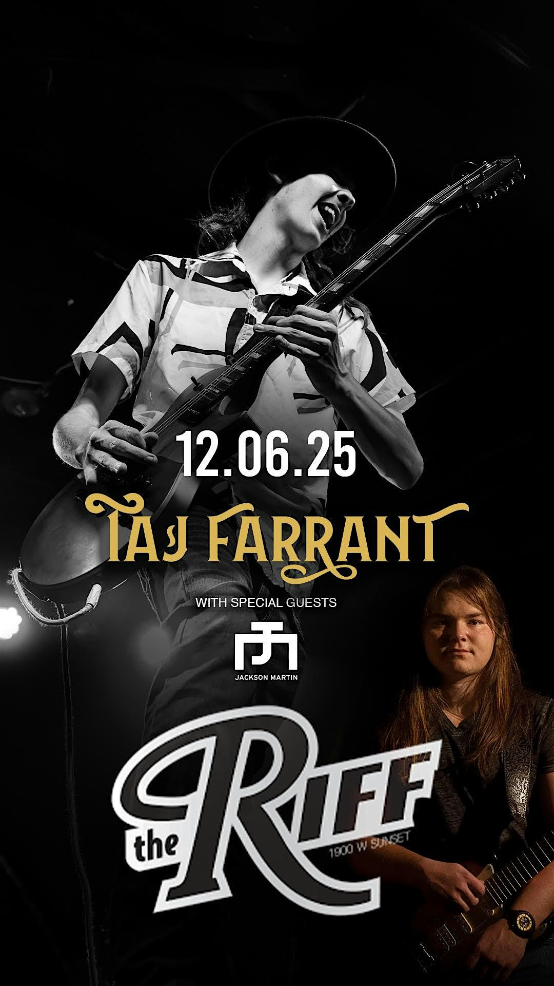 Taj Farrant, 6 December | Event in Springfield | AllEvents