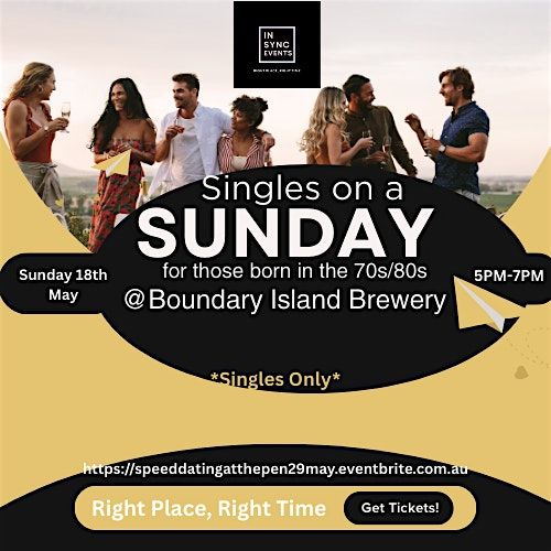 IN-SYNC Events presents Singles on a Sunday (Born in the 70s/80s), 18 May | Event in Erskine | AllEvents