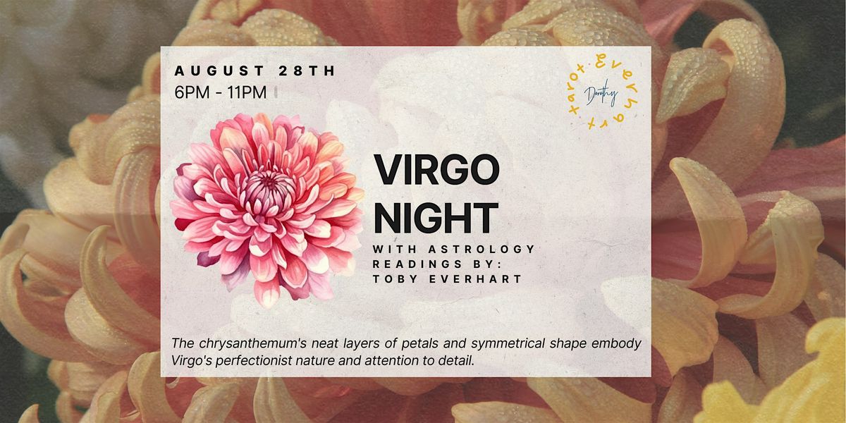 Virgo Night ft. Astrology Readings by Toby Everhart, 28 August | Event in Chicago | AllEvents