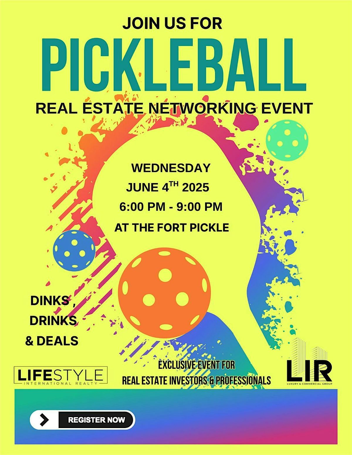 Pickeball Real Estate Networking Event, 4 June | Event in Fort Lauderdale | AllEvents