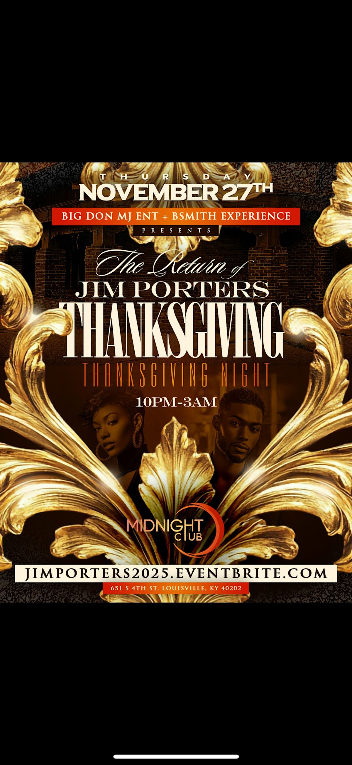 The Return of Jim Porters Thanksgiving | Event in Louisville | AllEvents