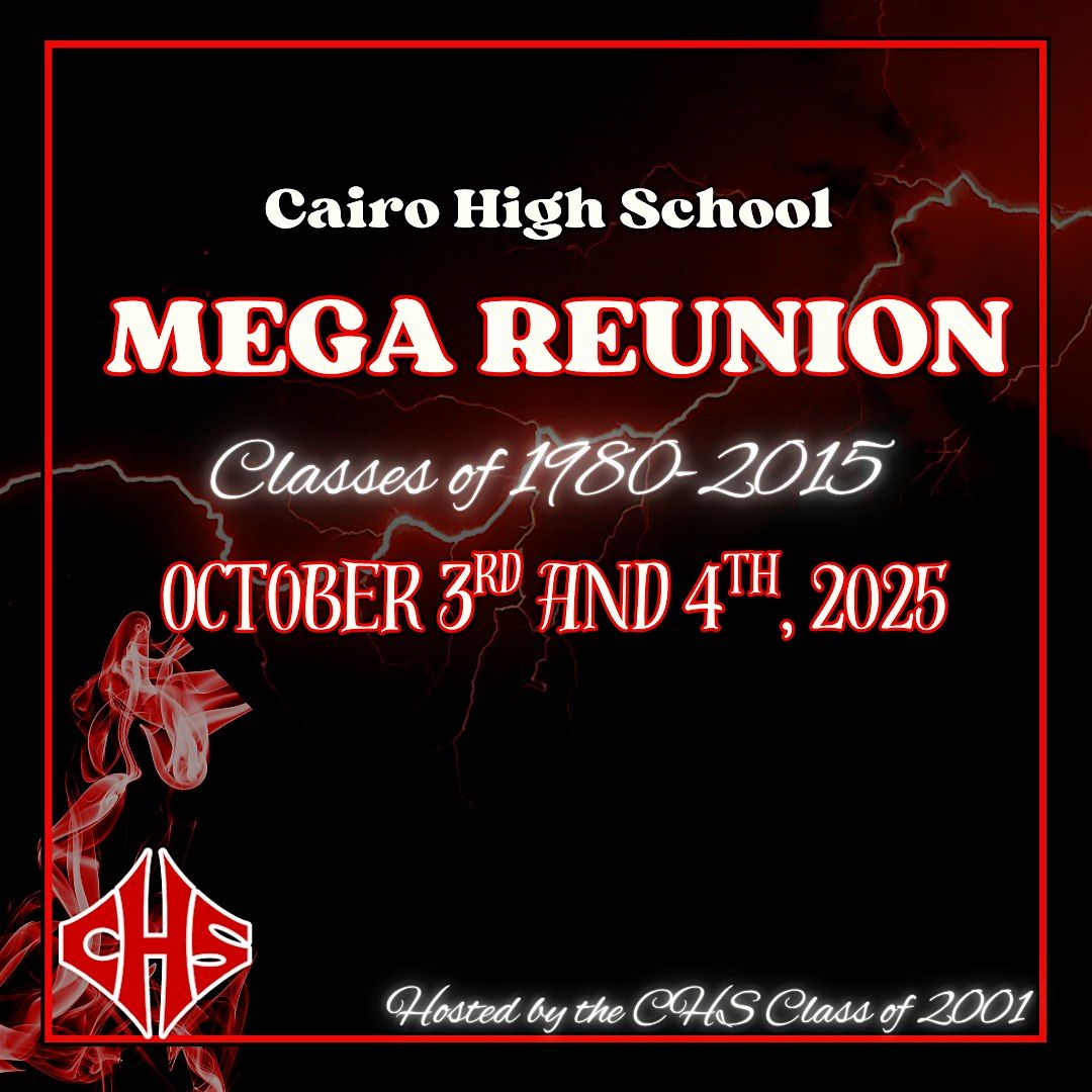 Cairo High School Mega Reunion 2025, 3 October | Event in Whigham | AllEvents