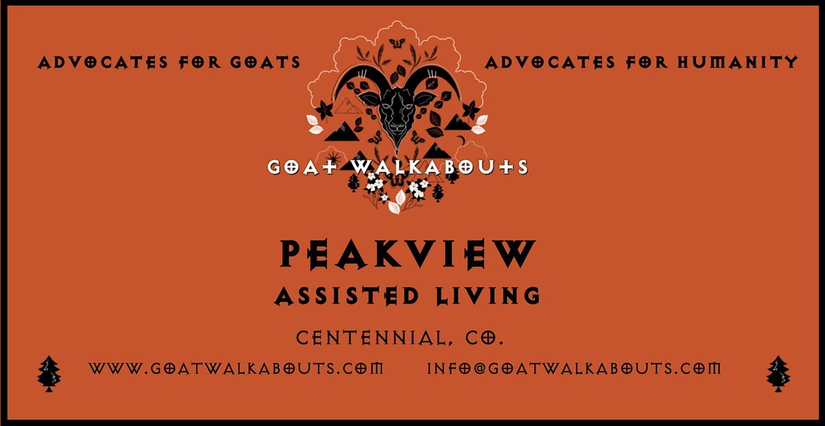 GOAT WALKABOUTS  - PEAKVIEW ASSISTED LIVING, 16 October | Event in Centennial | AllEvents