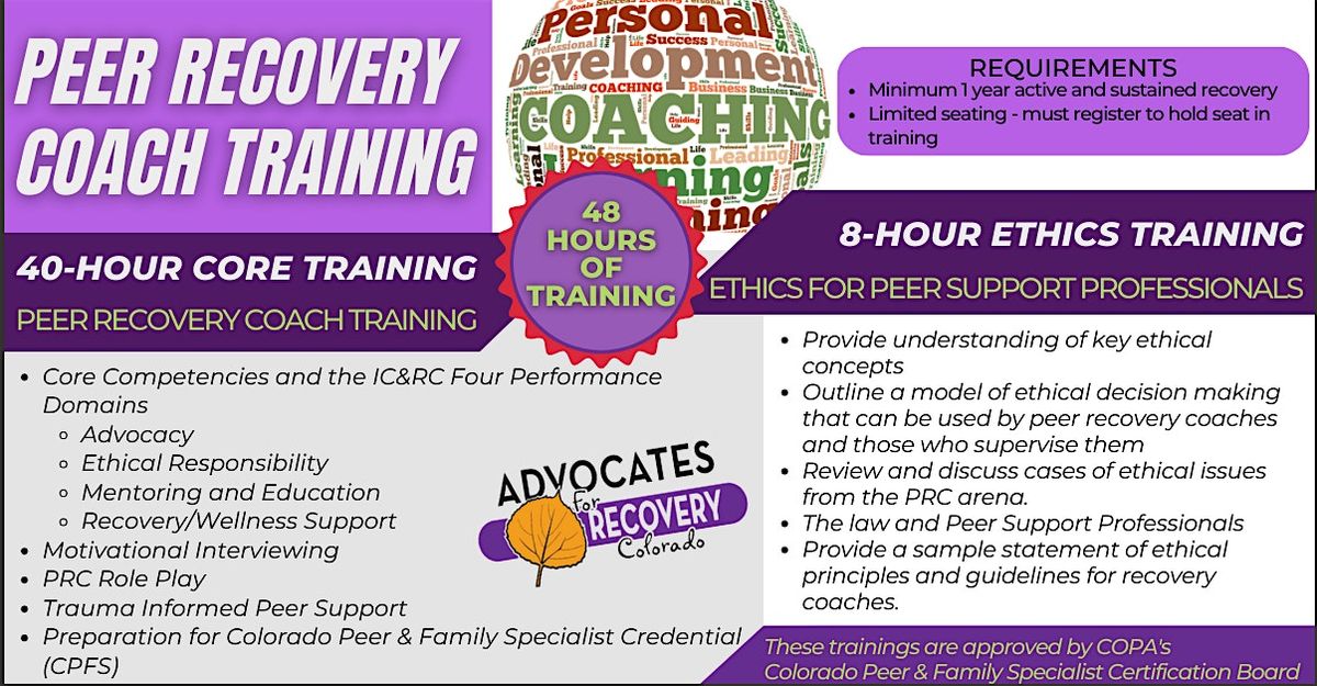 Peer Recovery Coach Training, 11 August | Event in Evans | AllEvents