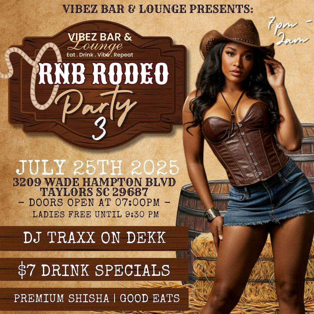 RNB Rodeo Party 3!, 25 July | Event in Taylors | AllEvents