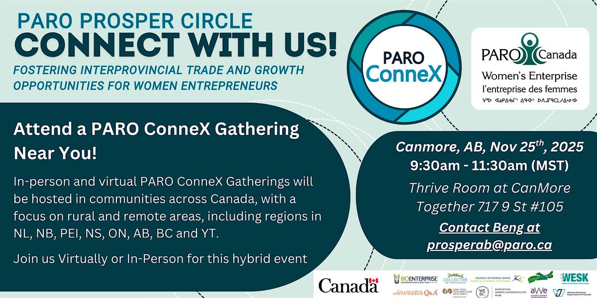 PAROConneX Alberta, 25 November | Event in Canmore | AllEvents
