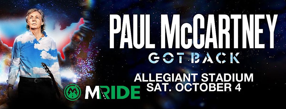 PAUL McCARTNEY concert shuttle bus from WESTGATE LAS VEGAS 10/04/2025, 4 October | Event in Las Vegas | AllEvents